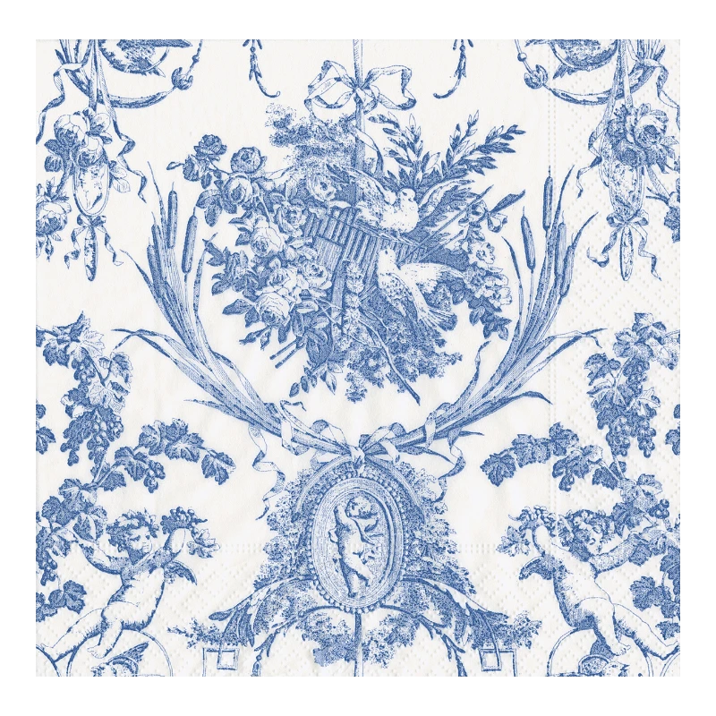 Casapari Serviette Romantic Toile Blue Lunch 3300L