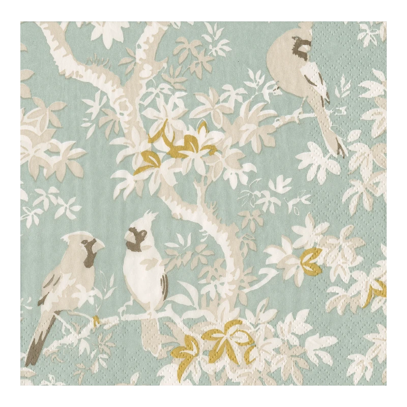 Casapari Serviette Scenic Songbirds Celadon Lunch 18081L