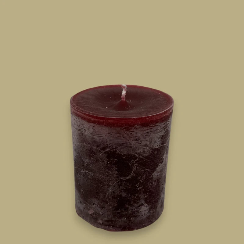 Candela a cilindro Dekocandle Bordeaux C20704B