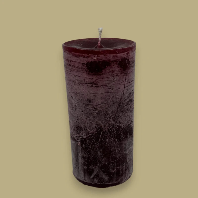 Candela a cilindro Dekocandle Bordeaux C210804B