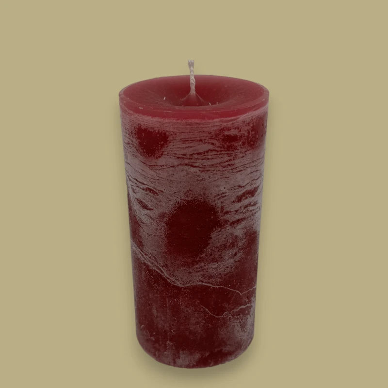 Candela a cilindro Dekocandle Crimson C10865