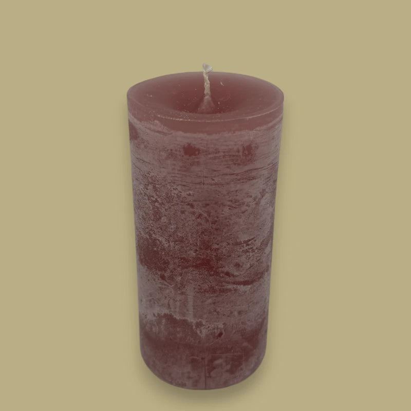 Candela a cilindro Dekocandle Rosso Antico C10876