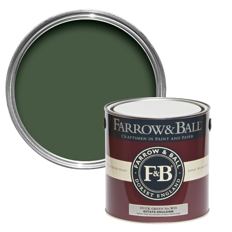 Farrow & Ball Farrow Ball Colours Green Duck Green W 55