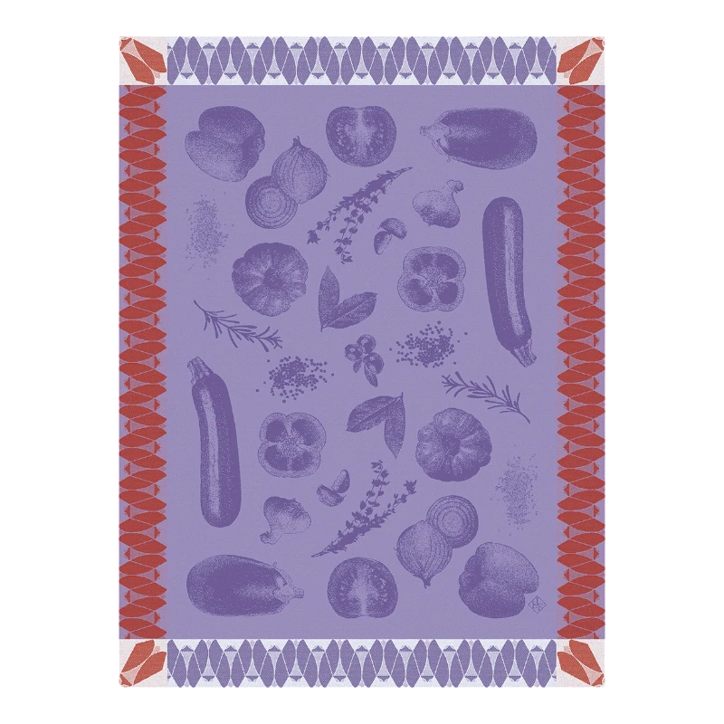 Strofinaccio Le Jacquard Francais Ratatouille Aubergine 29289