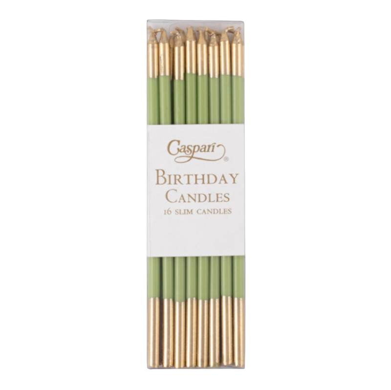 Compleanno Candles Candele di compleanno Caspari verde