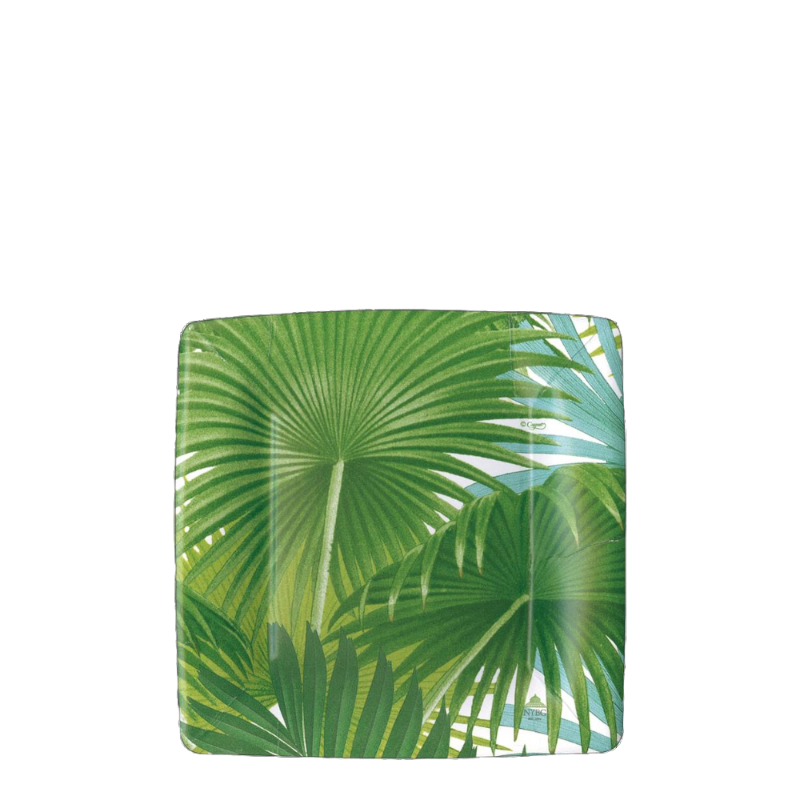 Piatto party Caspari in cartone Palm Fronds