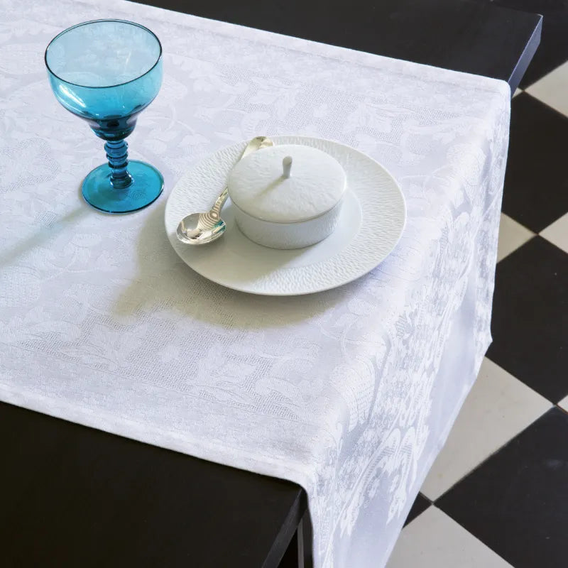 Runner da tavola Azulejos Bianco Le Jacquard Francais