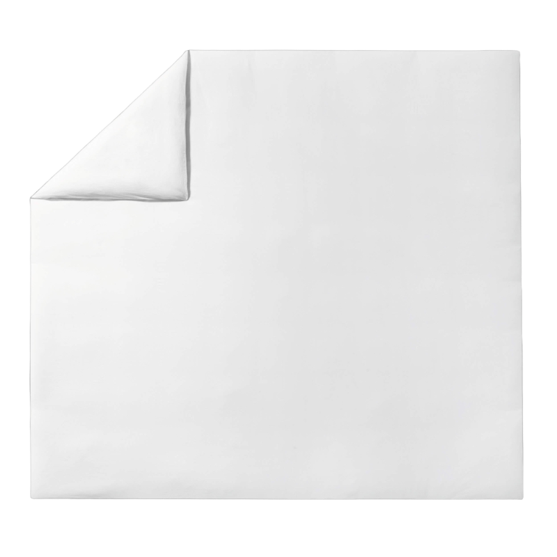 Essix Coton Lave Soft Line Blanc Bianco Biancheria da letto 160 x 210 cm