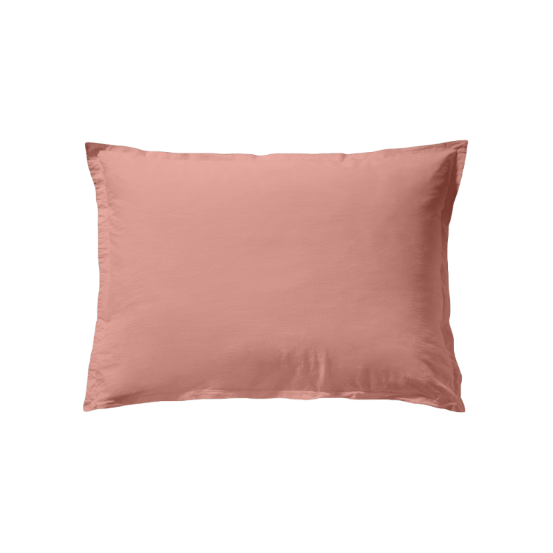 Essix Coton Lave Soft Line Terracotta Rosso Biancheria da letto 50 x 70 cm