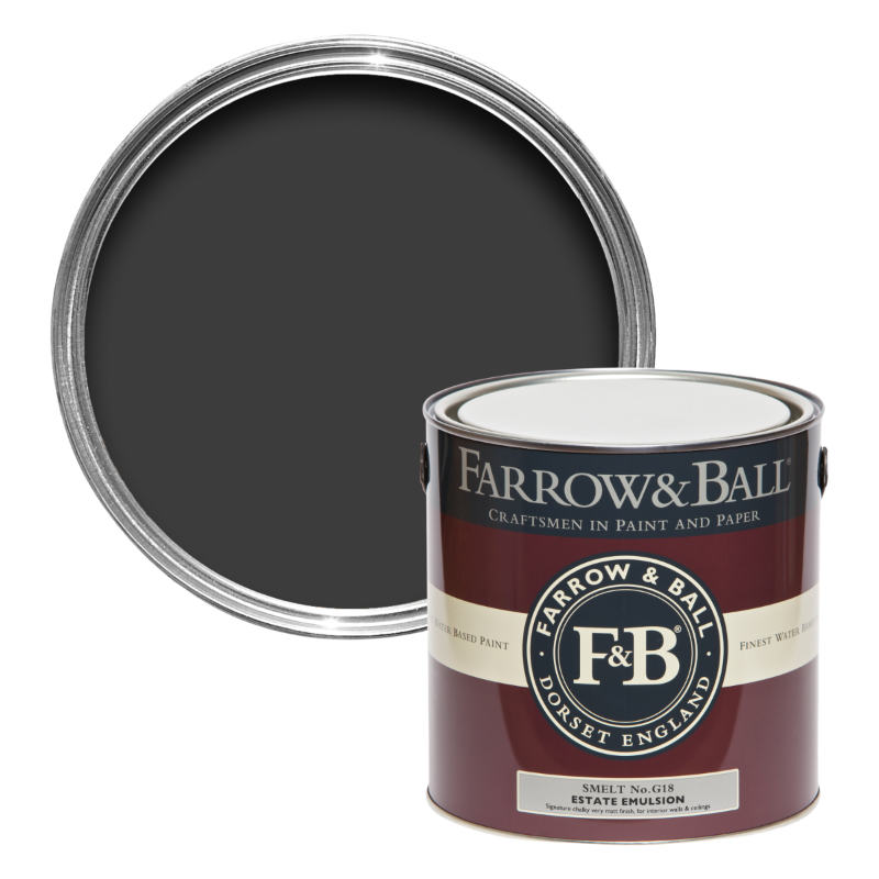 Farrow & Ball Farrow Ball Colours Smelt Black G 18