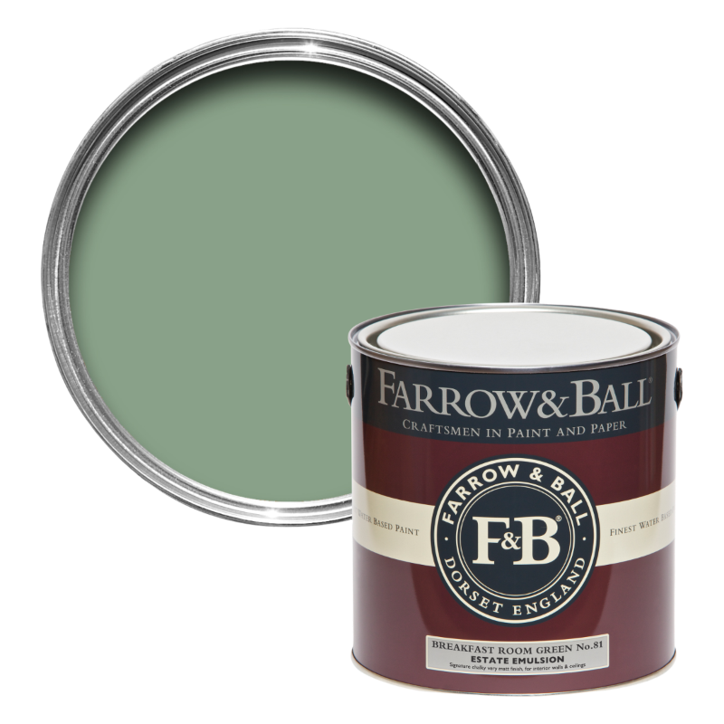 Farrow & Ball Farrow Ball Colours Green Breakfast Room Green 81