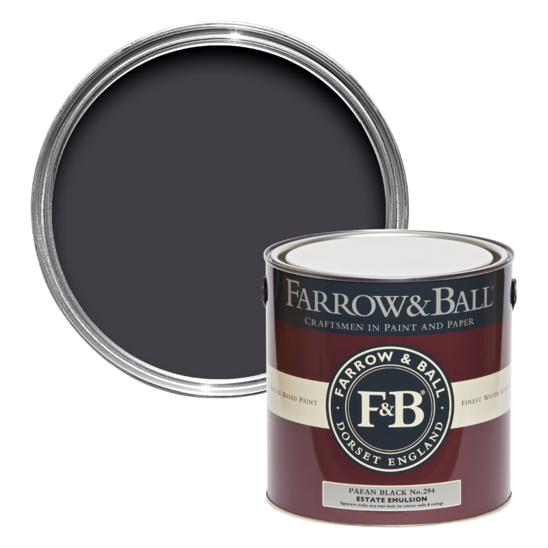 Farrow & Ball Farrow Ball Colours Black Paean Black 294