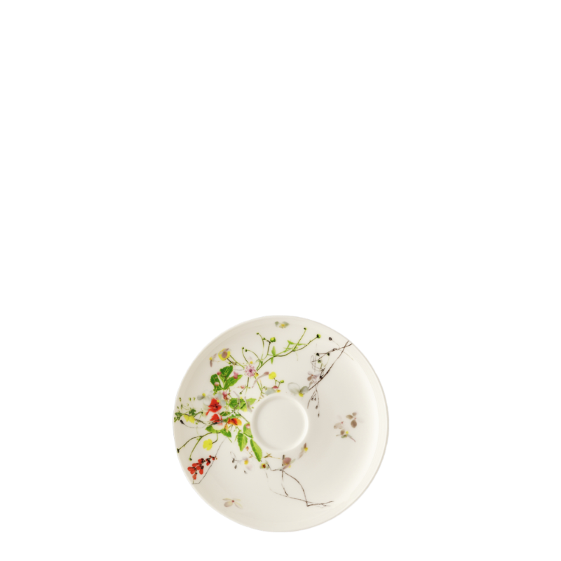 Rosenthal Fleurs Sauvages Servizio da tavola Piattino da caffè in porcellana 14 cm Coup